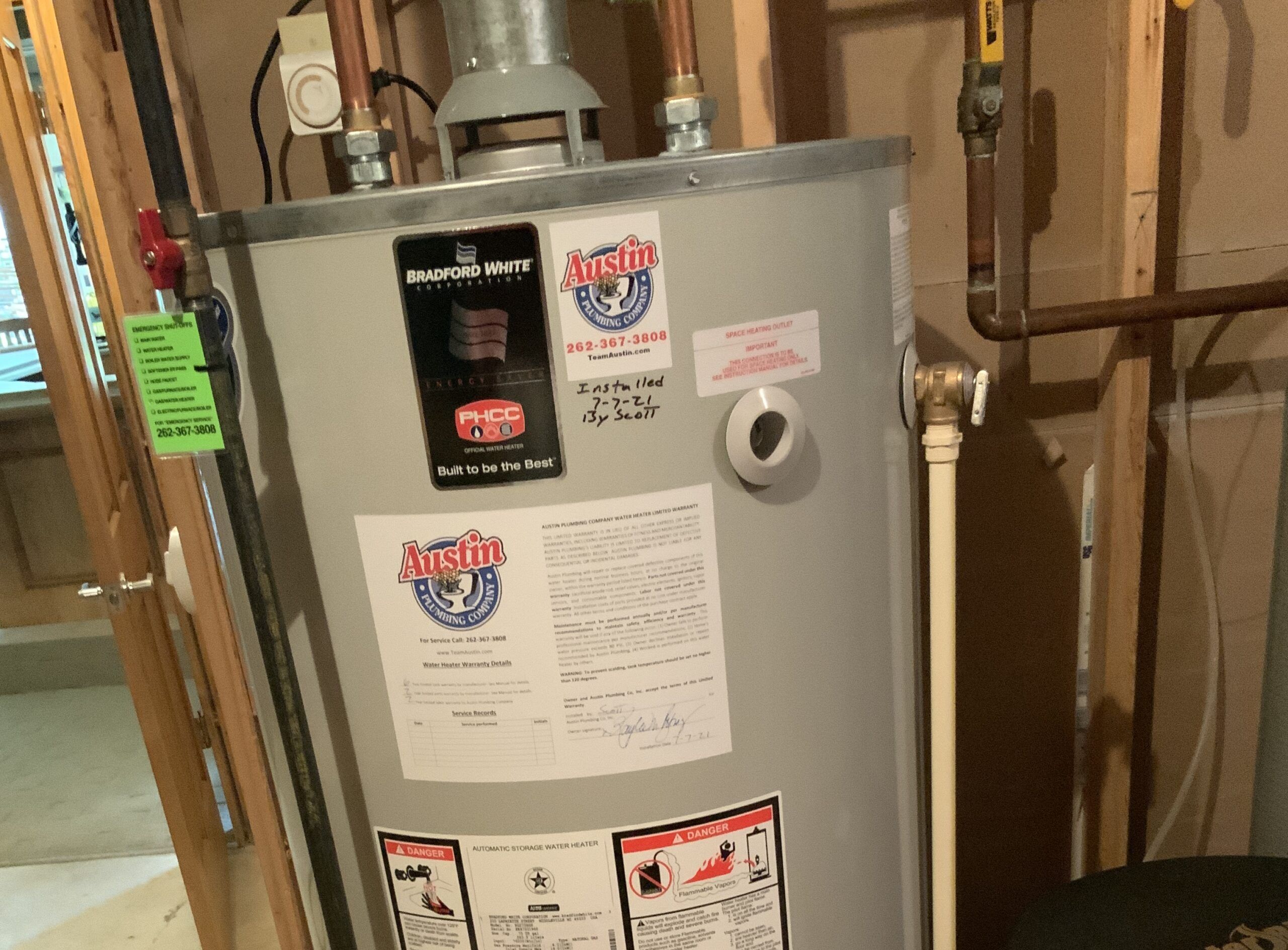 Emergency Water Heater Installed By Austin Plumbing, Heating & Air