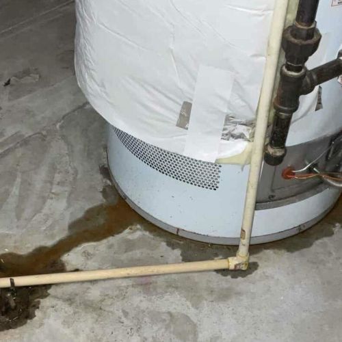 Water Heater with a major leak