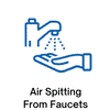 air spitting from faucet